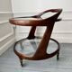 Cesare Lacca rolling coffee table service trolley