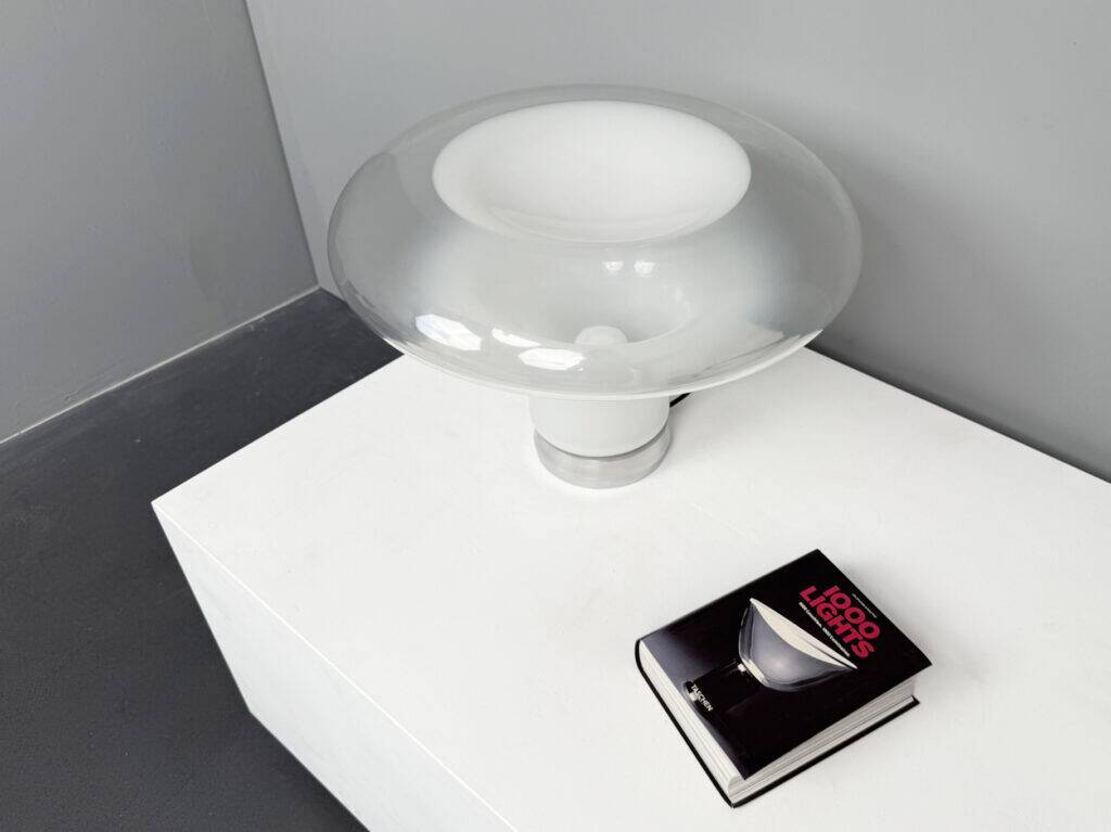 Lesbo table lamp by Angelo Mangiarotti for Artemide, Italy, 1960s