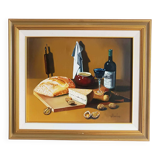 Oil on canvas still life signed Frechin.