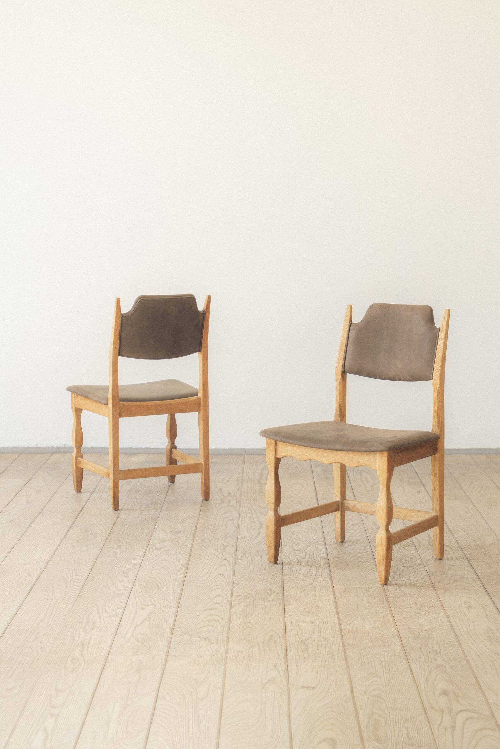 Henning Kjærnulf Razor Blade, chaise de salle à manger (ensemble de quatre)