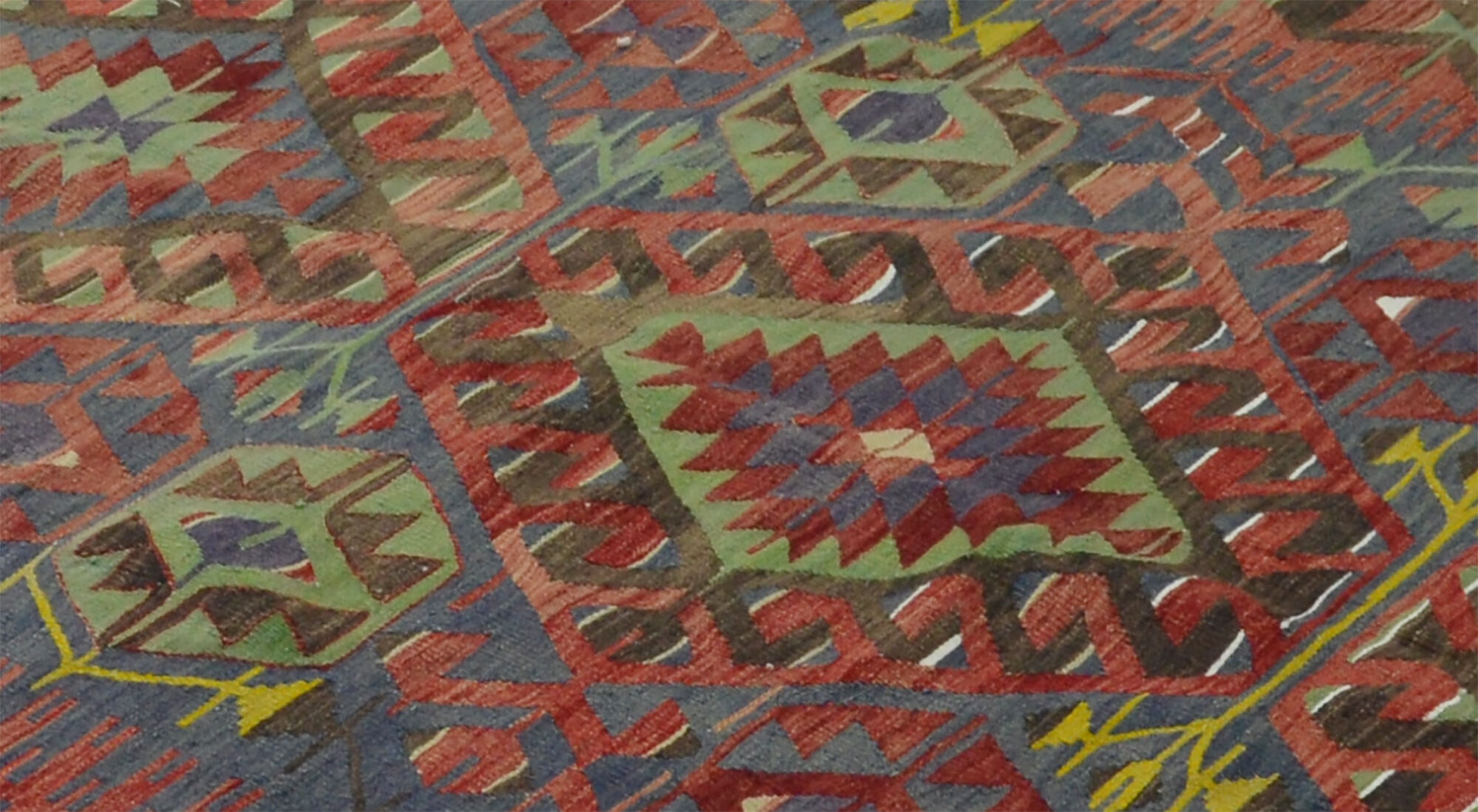 Anatolian handmade kilim rug 320 cm x 168 cm