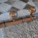 Patère 6 wooden crochet early XXeme