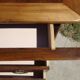 4-drawer chest of drawers, gold ribbon and peacock handles