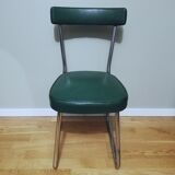 Industrial office chair called "sleigh" chair