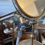 Old brass barber mirror