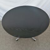 Foot table in chrome cross Souvignet design, made in France 1980