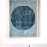 Large monotype on paper without frame