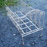 Old wrought iron of the 19 th century folding bed
