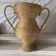 Straw amphora in Burgundy style 35 cm, French wickerwork.