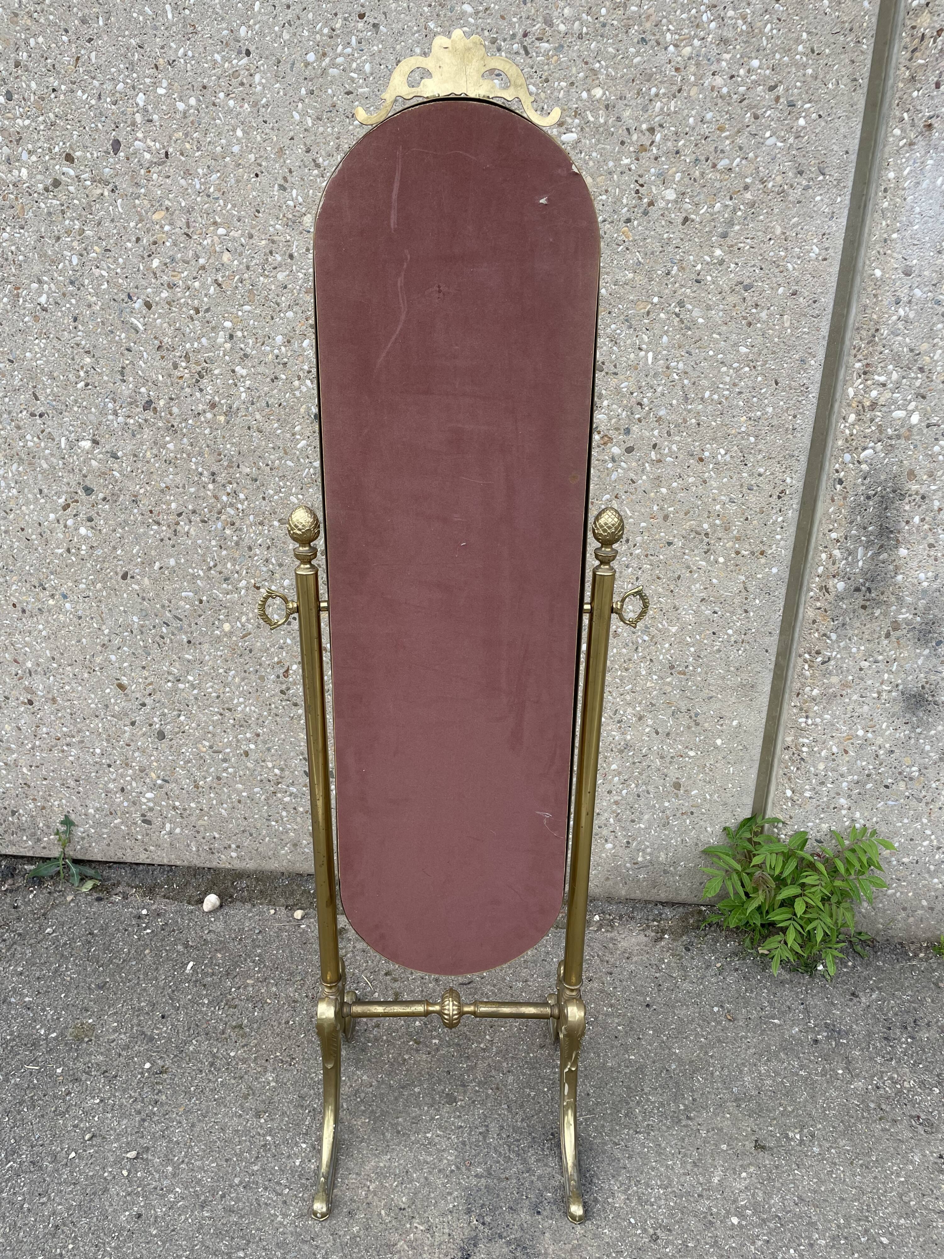 Bronze psyche mirror empire style 40x150cm