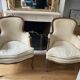 Louis XV style bergère armchairs