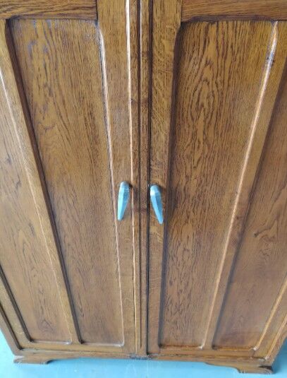 Parisian wardrobe in solid oak