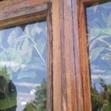 Lot of 4 oak windows H141xL112/117cm old small panes