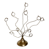 Brass photo frame with tulip base