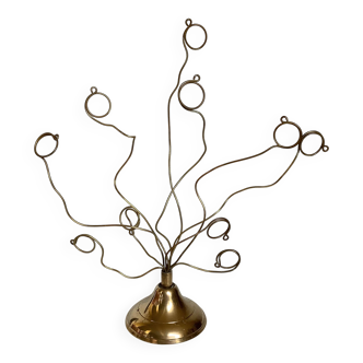 Brass photo frame with tulip base