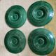 Lot de 4 assiettes à huîtres en barbotine