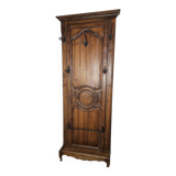 Wall-mounted locker in walnut