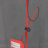 1980s Halogen Red Floor Lamp, Italy