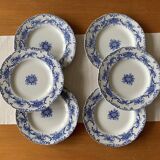 6 assiettes en faïence de B W M & Co
