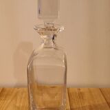 Carafe à spiritueux en verre ancienne avec son bouchon