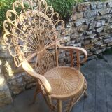 Rattan armchair Style Emmanuelle