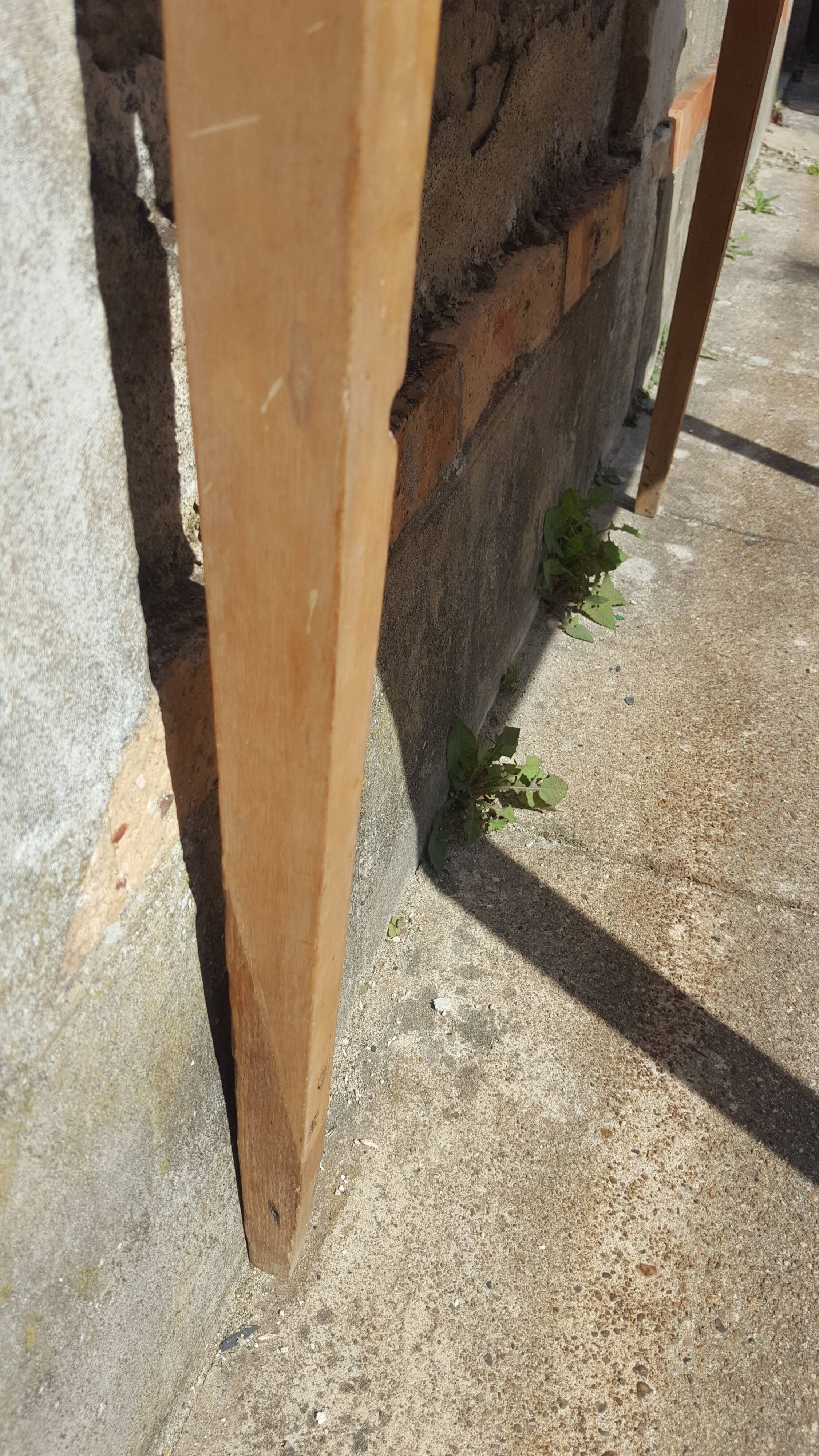Raw wood farm table with drawer