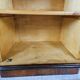 1940 Art Decò nightstands in walnut with door and shelf