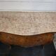 Louis XV style curved chest of drawers in marquetry