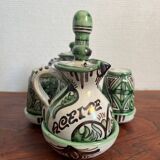 Punter cracked ceramic salt and pepper set, oil and vinegar set