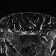 Pieniek vase, grey glass, Huta Hortensja, Poland, 1970s