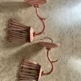 Pink tassel wall light