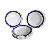 6 assiettes creuses à pâtes par Saturnia en porcelaine