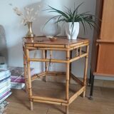 Vintage bamboo coffee table
