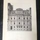 Illustration of a remarkable building and plan of 19th century German architecture