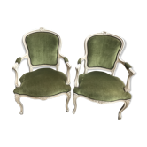 Pair of armchairs Louis XV style