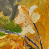 Still life painting with bouquet oil on canvas