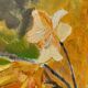 Still life painting with bouquet oil on canvas