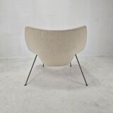 Chaise Oyster avec pouf par Pierre Paulin pour Artifort, années 1960