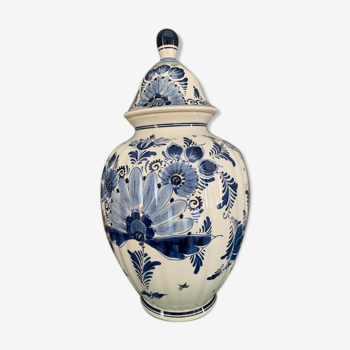 Covered Vase of Delft