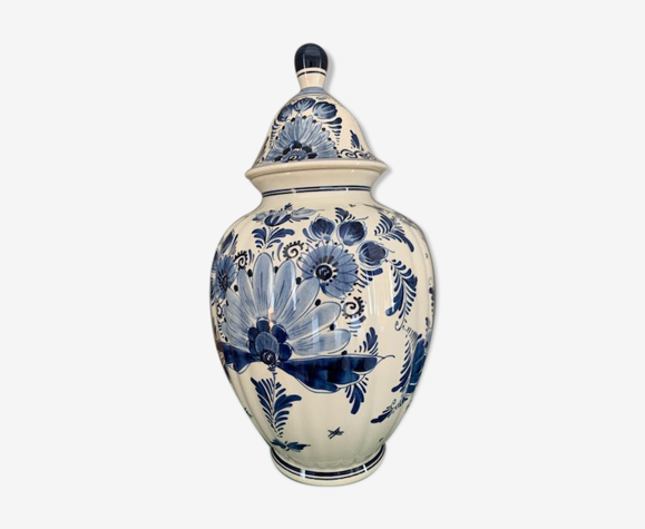 Covered Vase of Delft