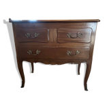 Louis XV style commode in solid wood, 19th century
