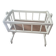 white wooden rocking cradle for baby or doll