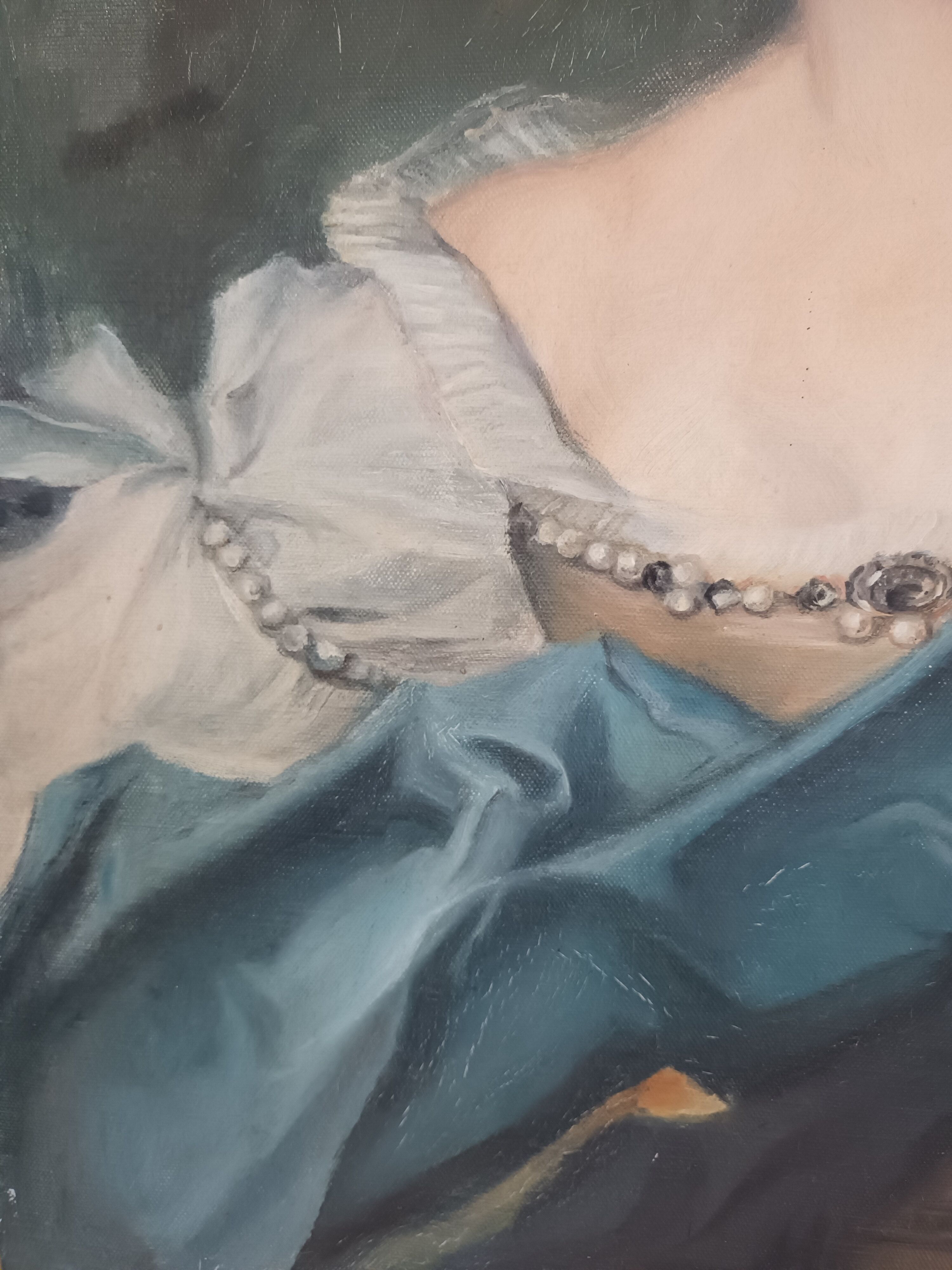 Portrait huile sur toile