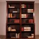 large open mahogany library - 18th century Georgian period