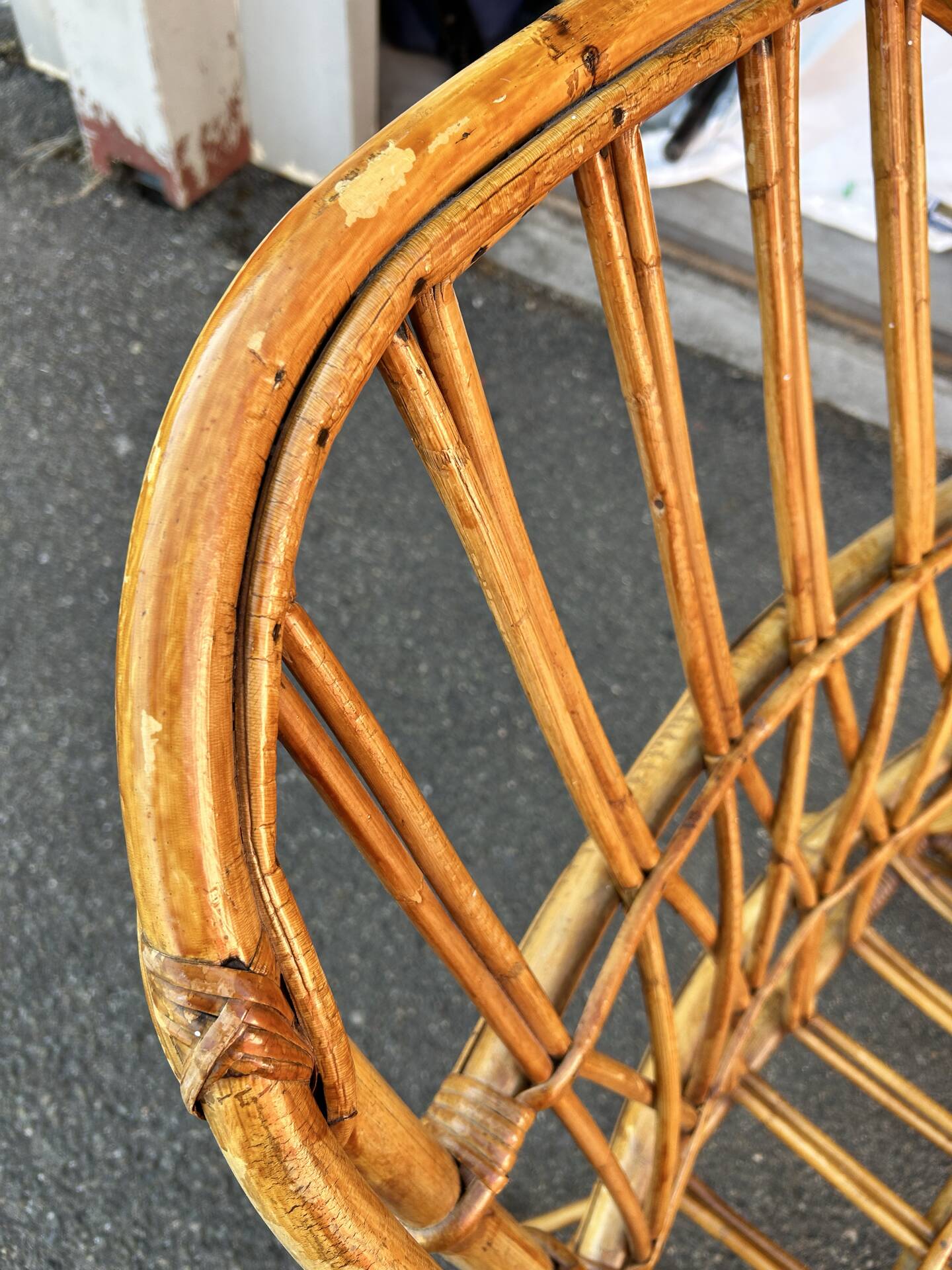 Bonaudi vallauris rattan lounge chair - 1950s/60s