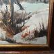 Tableau paysage d'hiver