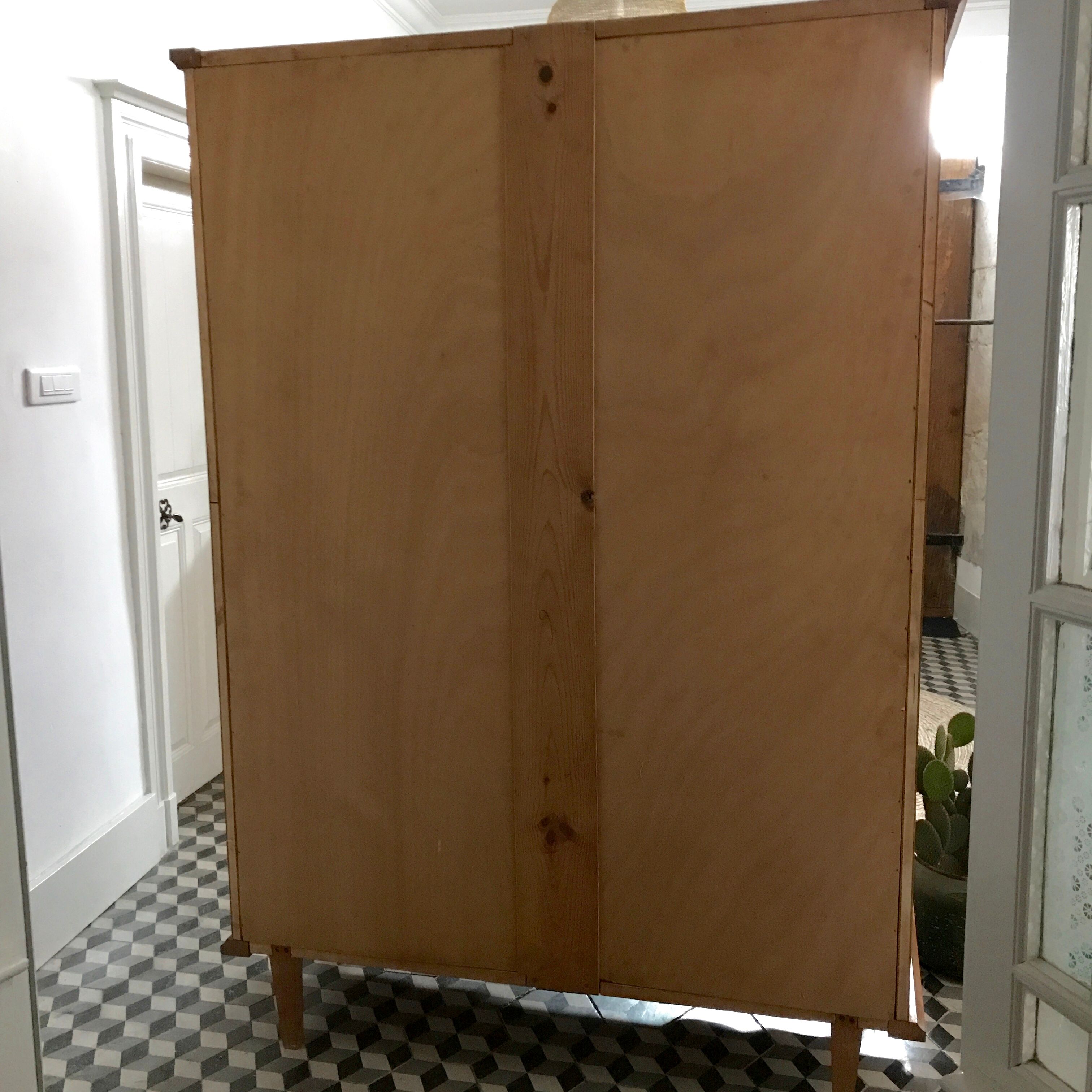 Vintage wooden wardrobe