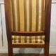 Fauteuil Directoire en hêtre or et tapisserie blanche France 19ème