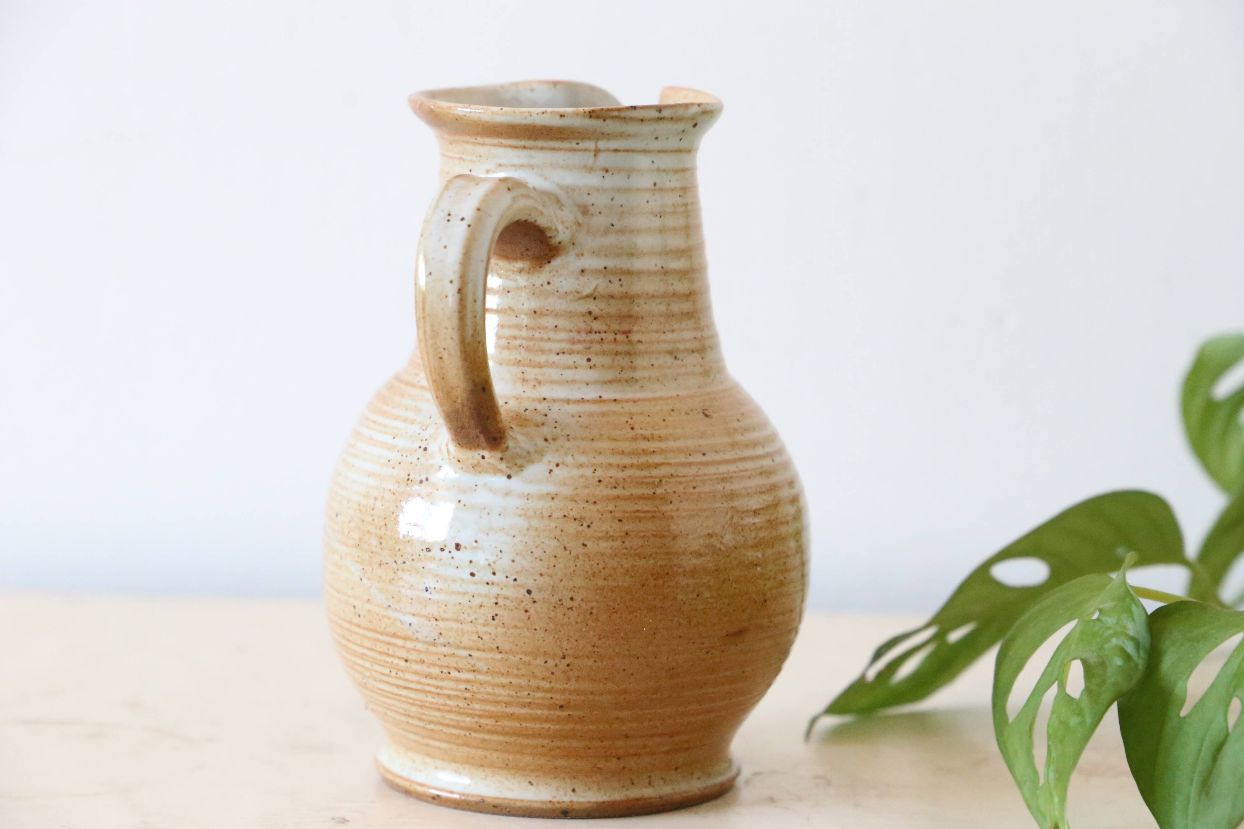 Sandstone jug, Marais sandstone, vintage French