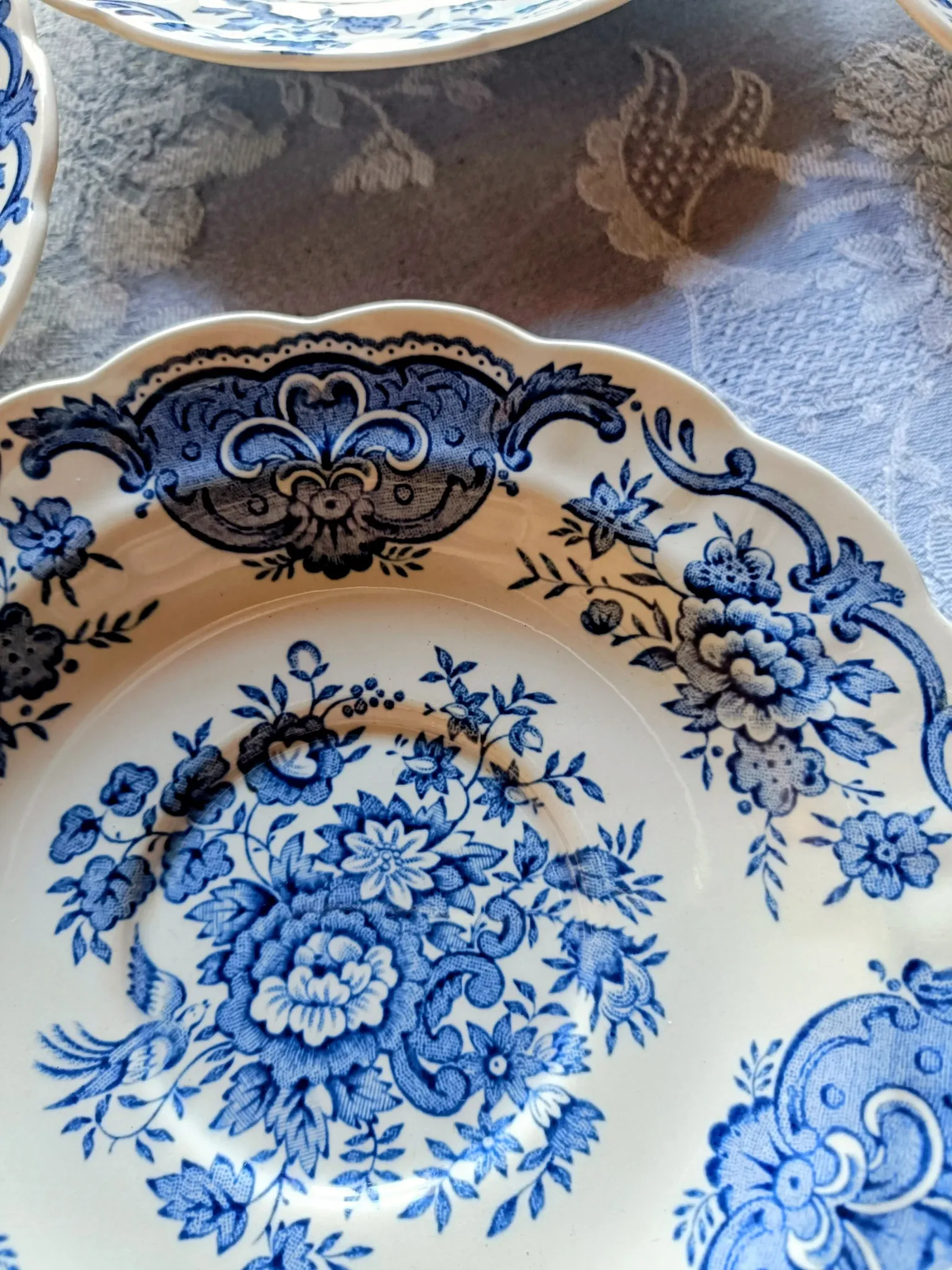 Set of saucers / small deep plates Windsor Ridgway Staffordshire